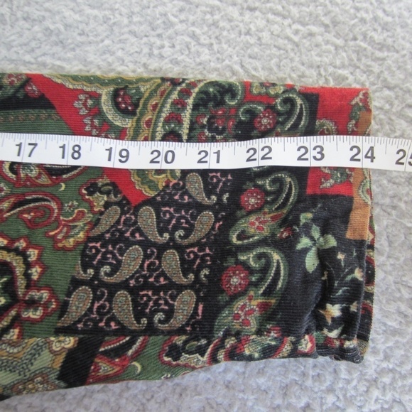 Orvis jacket Women's L?? Paisley Corduroy Button up Patchwork Pokects Grannycore - Picture 11 of 12